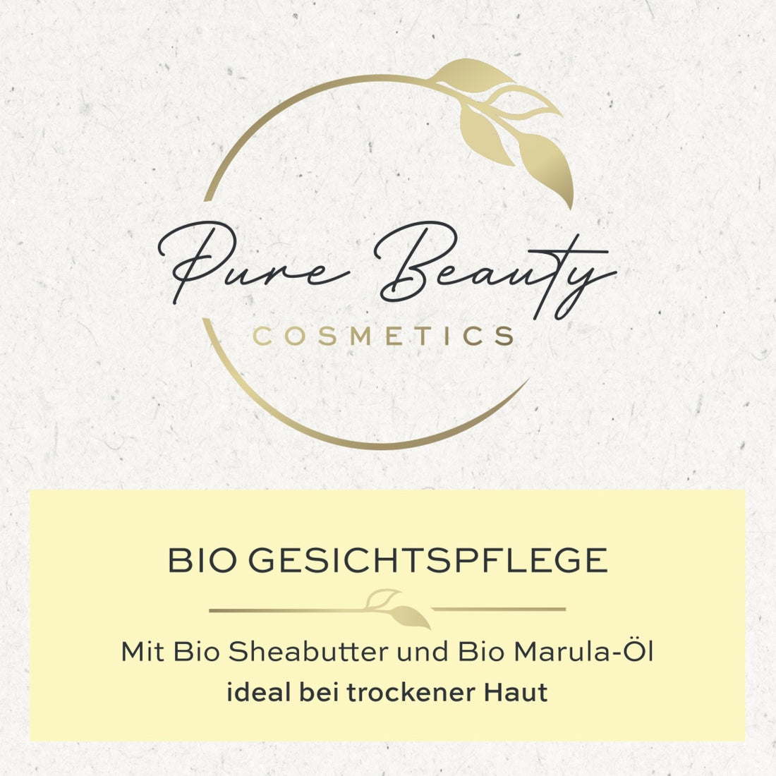 Bio Gesichtspflege - ideal bei trockener Haut